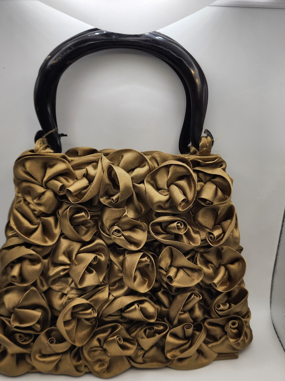 Mad Bags Bronze Rose Ribbon Satchel - Picture 3 of 4